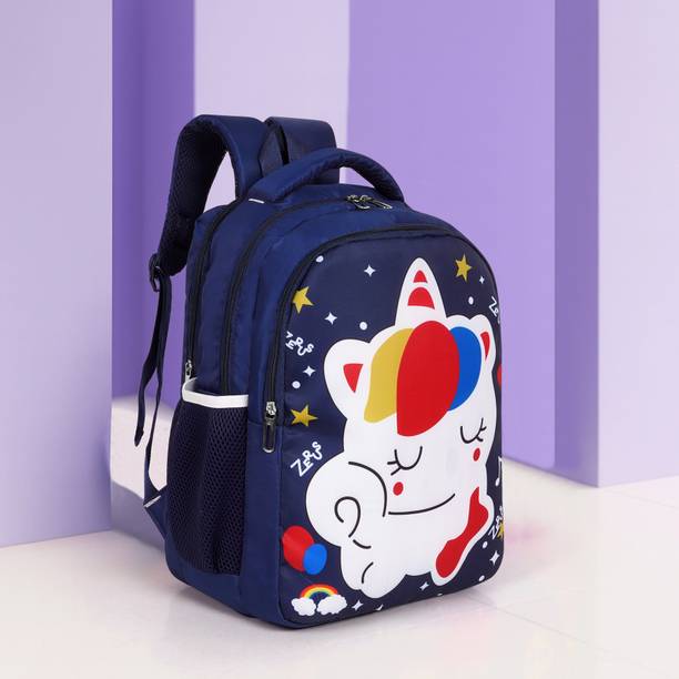 ZERUS Unicorn Cartoon Kids Backpack Lightweight Travel Bag Waterproof School Bag