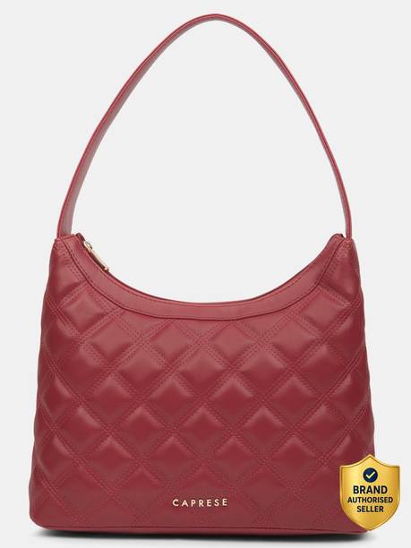 Shereen Baguette Large Cherry Red Handbag for Women Shoulder Bag Shoulder Bag