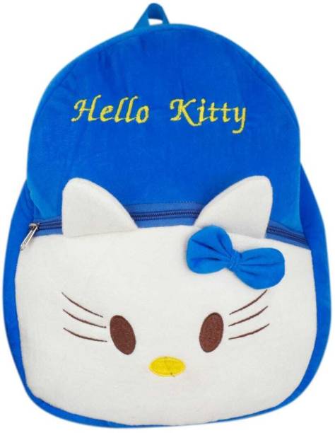 RK SOFT TOYS Kids Soft Toy School Bag for Kids Soft Nursery School Bag-Kitty School Bag Waterproof School Bag