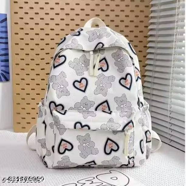 basail berry Girls college bags//white panda Waterproof Backpack