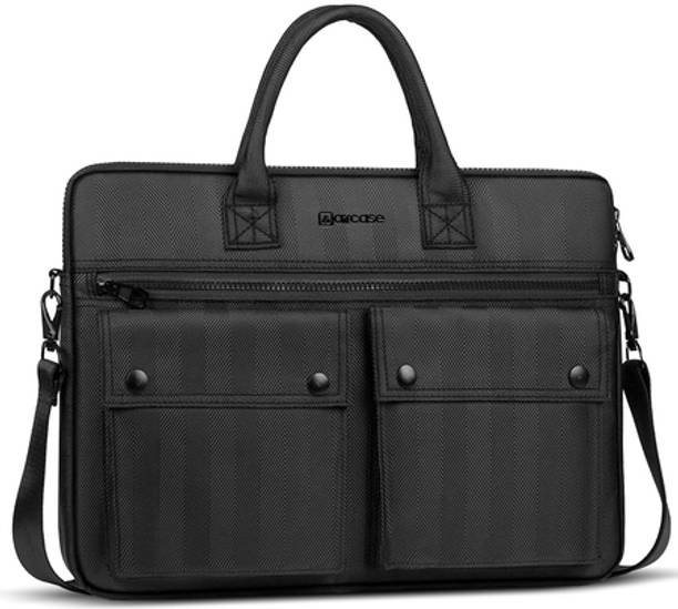 AirCase Professional Messenger Bag with Trolley Belt for Man & Woman (up to 14.1 Inch) Laptop Bag