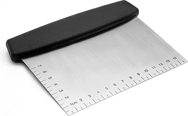 KESHUENTERPRISE Dough Cutter Food Scraper Tool (black/ pack of 1) Cookie Cutter