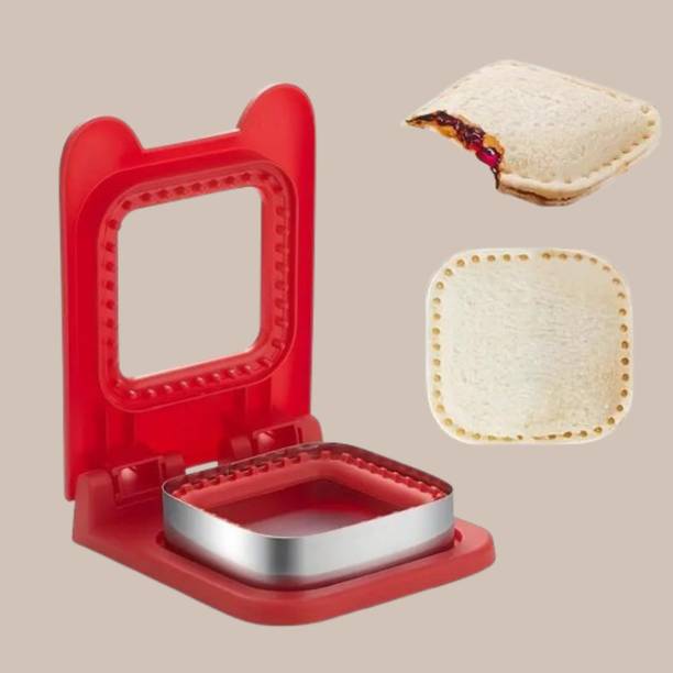 RUNMAY Creative Square Sandwich Cutter for Fun Food Presentation Cookie Cutter