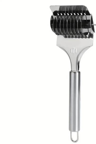 INDIWARRIOR Noodle Cutter Roller, Pasta Maker-High Grade SS Kitchen Cooking Tools Cookie Cutter