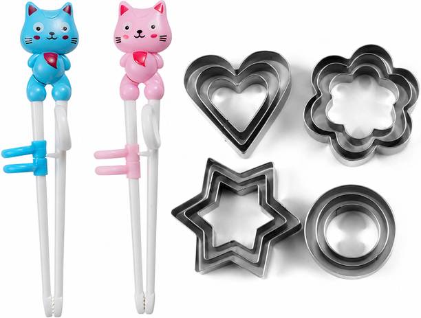 ZIRAK Kids Training Chopsticks & Cookie Cutter Set Cookie Cutter