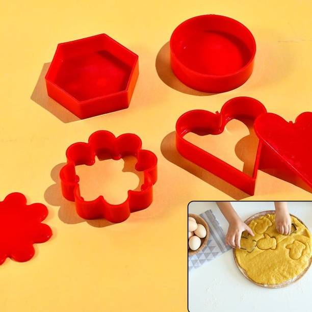 Gambit Cookie Cutter Set with Heart, Round, Star, and Flower Shapes for Baking Fun Cookie Cutter