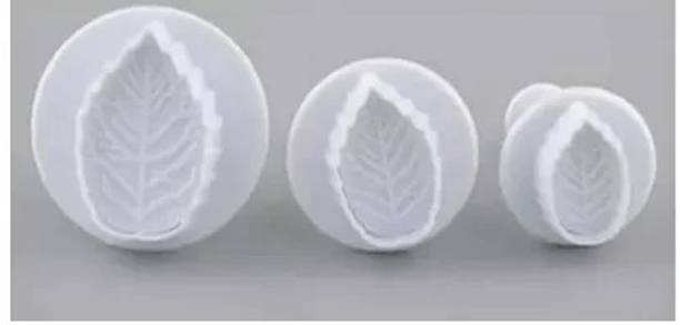 Xila Magic Rose Leaf plunger 3pcs set Cookie Press Cookie Cutter