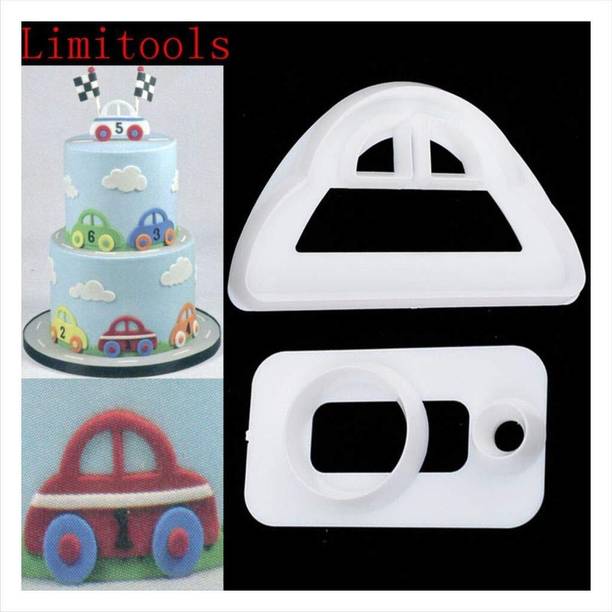 CAKE DECOR Cute Car Plastic Fondant Cutter Gumpaste Cutter Cookie Cutter