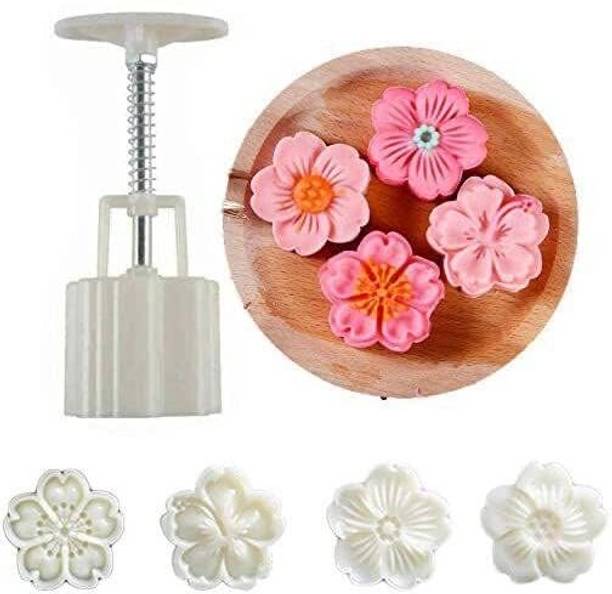 Lumevo Cake Mold with Hand Press Cookie Stamp Cookie Cutter