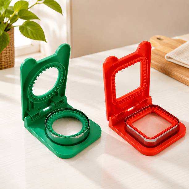 BRUFF KING Round, Square Sandwich Cutter & Sealer Cookie Cutter