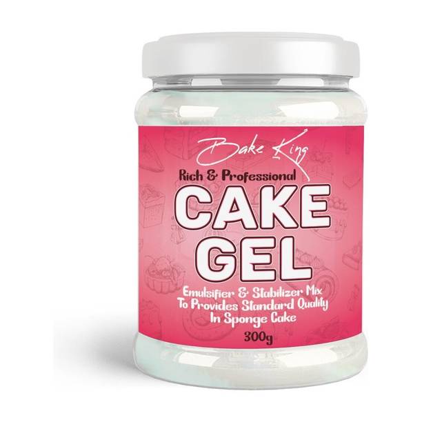 Bake King 300gm Cake Gel for Desserts, Toppings & Decoration | Professional Baker Choice | Excellent for Eggless Baking | Goods for ice cream, Toppings, Waffle, and Fillings Topping