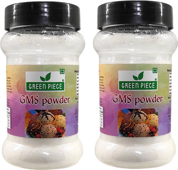 GREEN PIECE Ice cream Powder GMS Powder(100gm) (Glycerol Monostearate)(Pack of 2) Glycerol Monostearate (GMS) Powder