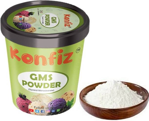 KONFIZ GMS Powder 100gms Glycerol Monostearate (GMS) Powder