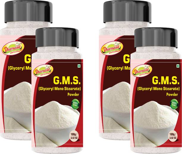 Dharmasut GMS Powder for making Soft, Smooth and Creamy Ice Cream 400gm Glycerol Monostearate (GMS) Powder
