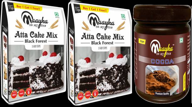 Maayka - Ek Atoot Rishta Premium -Atta | Black Forest Cake Mix & Cocoa Powder Baking Powder