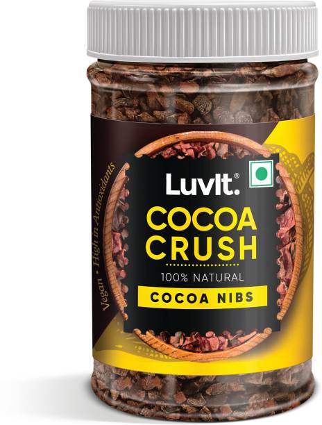 LuvIt Cocoa Crush Cocoa Nibs | 100% Natural | High in Antioxidents | Vegan | Cocoa Crystals