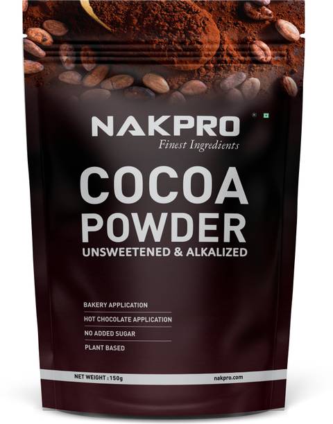 Nakpro Cocoa Powder Unsweetened & Alkalized | 22.5g Protein, 397.7g Energy, Plant Based Cocoa Powder