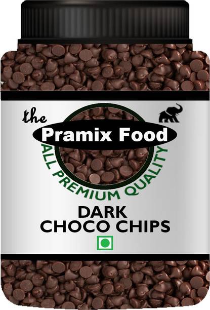 Pramix Dark Chocolate Choco Chips Topping and Decoration for Ice Cream, Desserts - 900g Truffles
