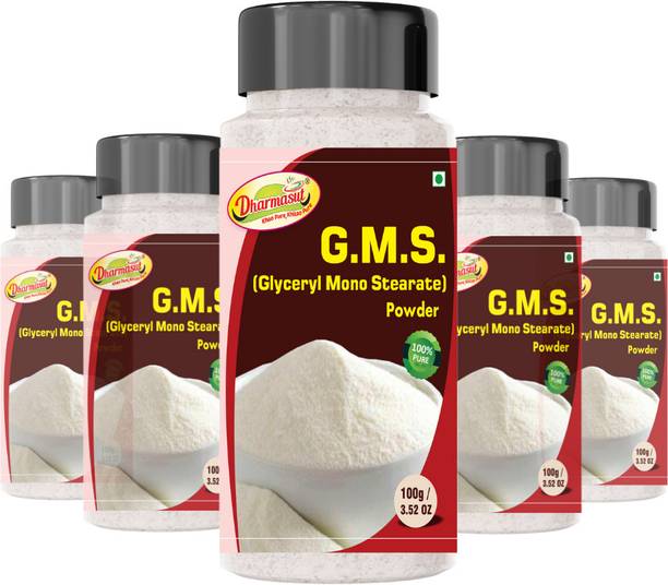 Dharmasut GMS Powder for Cake Premix 500gm Glycerol Monostearate (GMS) Powder
