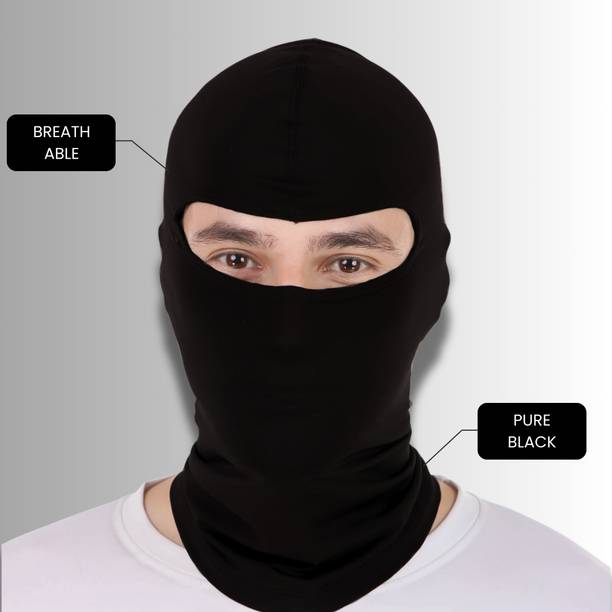 jazzy Black Bike Face Mask for Men & Women