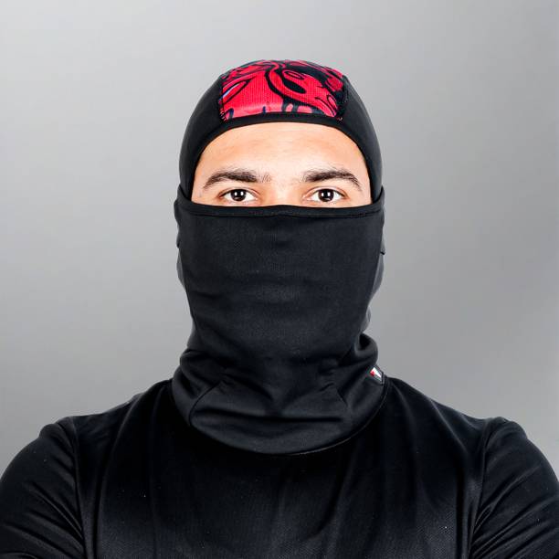 Steelbird Red Bike Face Mask for Men & Women