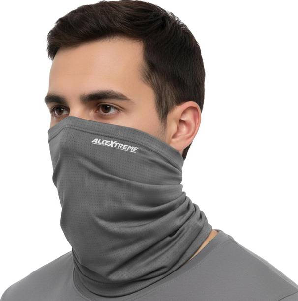 ALLEXTREME Black Bike Face Mask for Men & Women