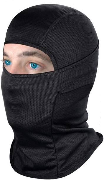 Run India Black Bike Face Mask for Men & Women