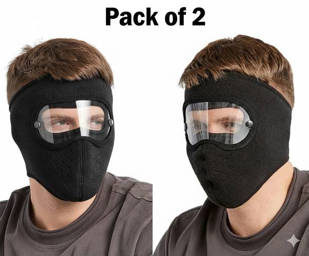 Homeistic Applience Black Bike Face Mask for Men & Women