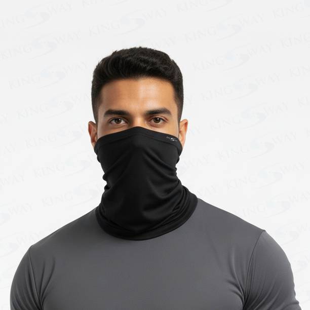 किंग्सवे काला बाइक फेस मास्क पुरुष और महिला के लिए