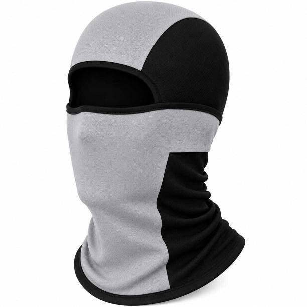 AUTOSITE Grey, Black Bike Face Mask for Men & Women