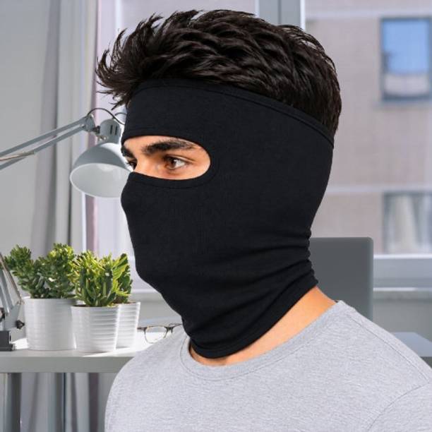 ZENLINK Black Bike Face Mask for Men & Women