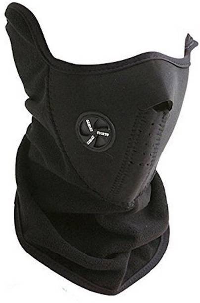 DEPON Black Bike Face Mask for Men & Women