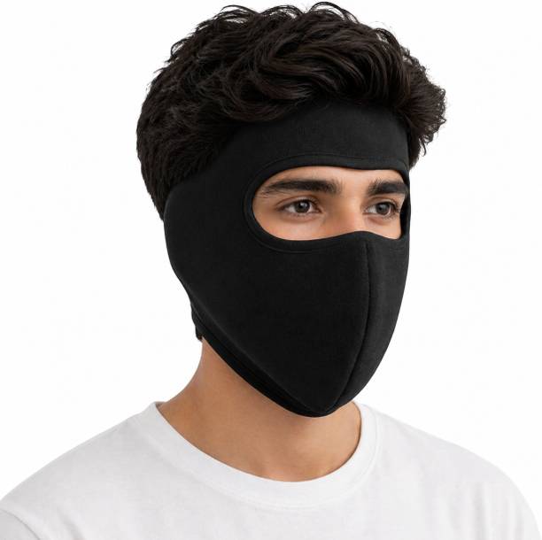 ZENLINK Black Bike Face Mask for Men & Women