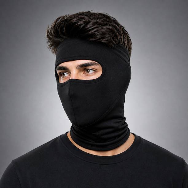 ZENLINK Black Bike Face Mask for Men & Women