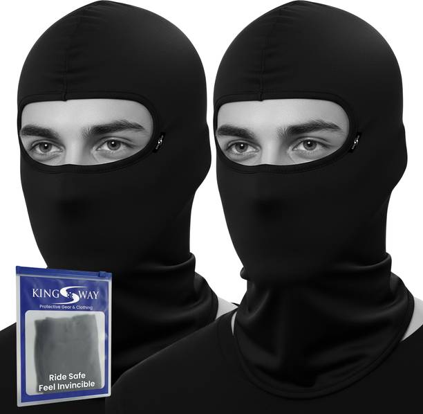 Kingsway Black Bike Face Mask for Men & Women
