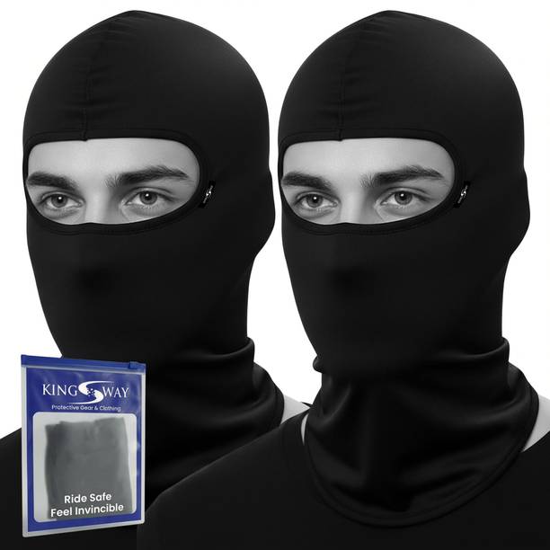 Kingsway Black Bike Face Mask for Men & Women