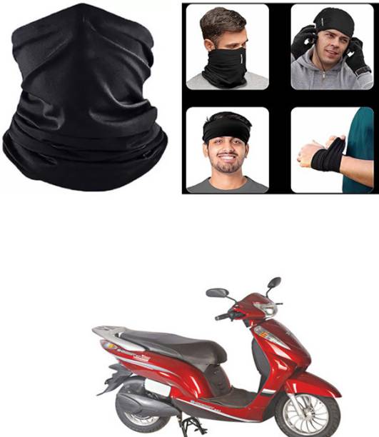 Saanu Black Bike Face Mask for Men & Women