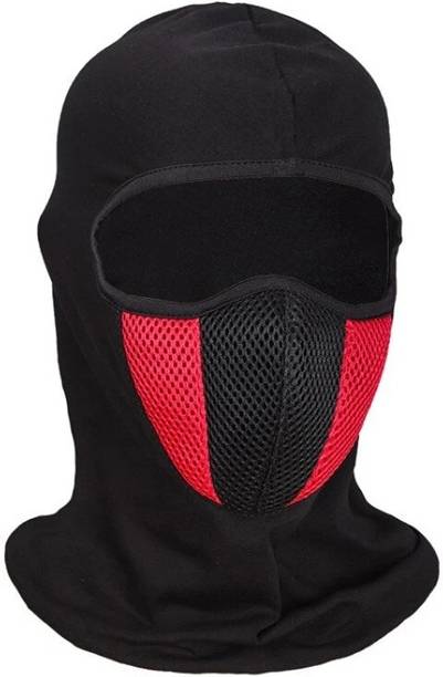 Rhtdm काला, लाल हेलमेट स्कल कैप पुरुष और महिला के लिए