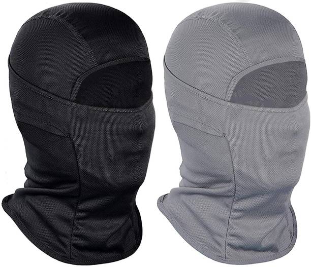 नित्य काला, सिल्वर बाइक फेस मास्क पुरुष और महिला के लिए