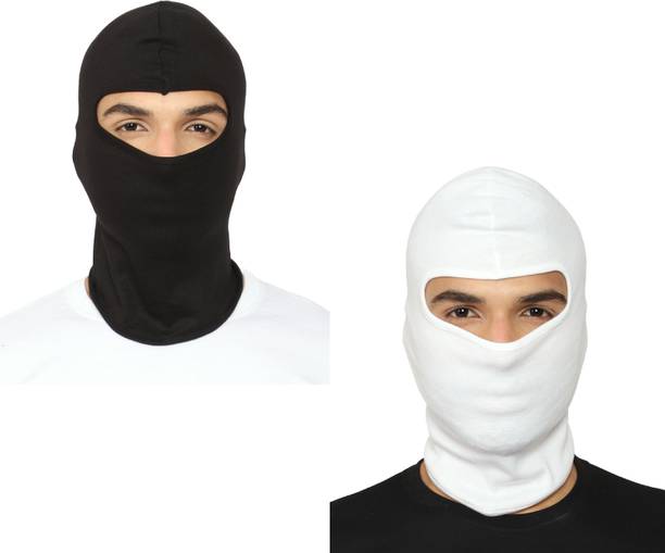 Gajraj White, Black Bike Face Mask for Men & Women