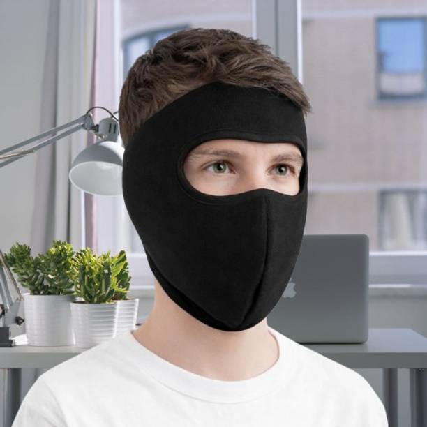 ZENLINK Black Bike Face Mask for Men & Women