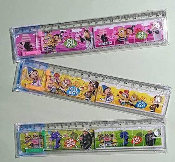 eshoppiest 20 cm Long Scale with Ball Game and Puzzle - Pack of 6 Pieces Balance Scale