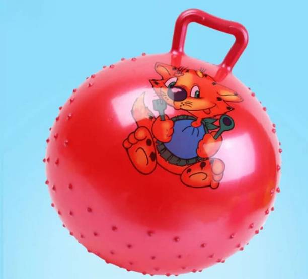 QBIC 20 inches Medium Size Spikey Hopper Ball for Kids 60 Ball Hopper