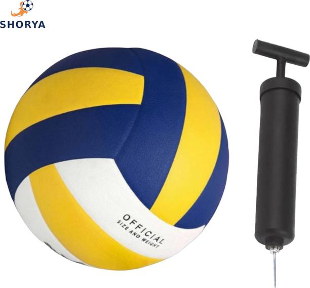 SHORYA Soft pvc hand stiched Volleyball Size-4 with Air pump Volleyball - Size: 4