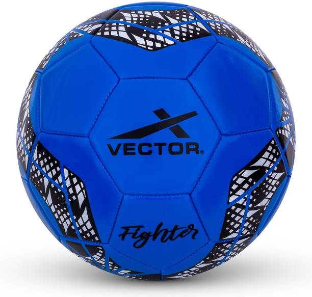 VECTOR X Fighter PVC Machine Stitched Football For Match | Training | Practice Football - Size: 5