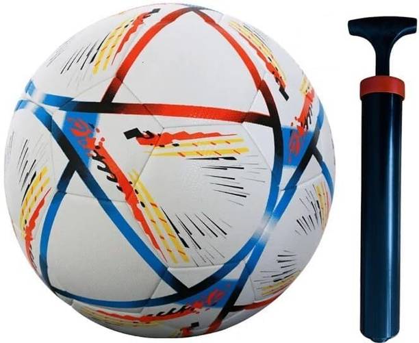 KINETIX Soccer Ball with Air Pump | Football Training Practice Ball Football - Size: 5