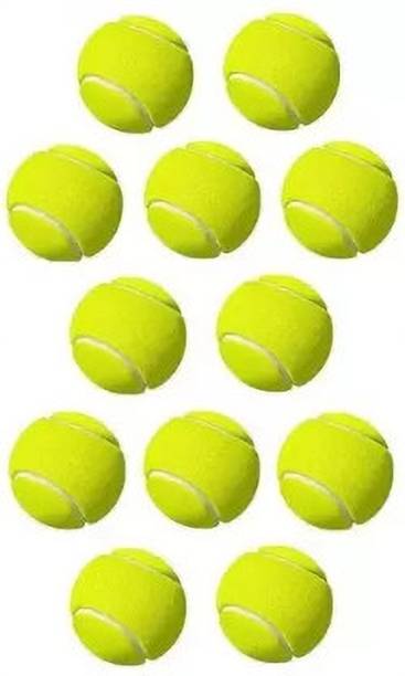 NJ SPORTS Light Green Colour Tennis Ball (Pack of 12) T...