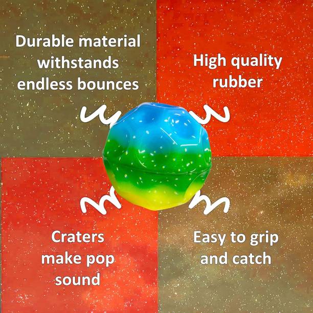 J K INTERNATIONAL Super Bouncy Rubber Moon Ball Toy for...