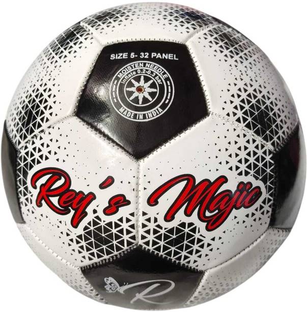 Rey's Majic Rej’s Majic Black & White Football 32-Panel Size 5 Football - Size: 5
