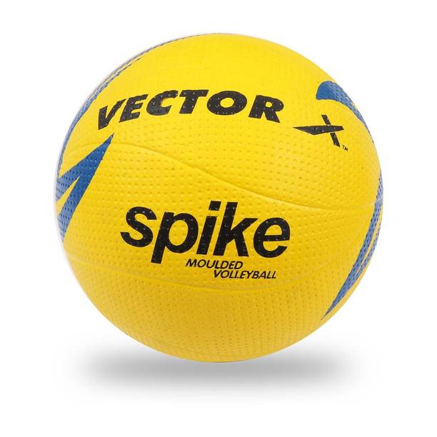 VECTOR X 10 Panel Spike Rubber Moulded+ Butyl Bladder Indoor/Outdoor Beach Play Training Volleyball - Size: 4